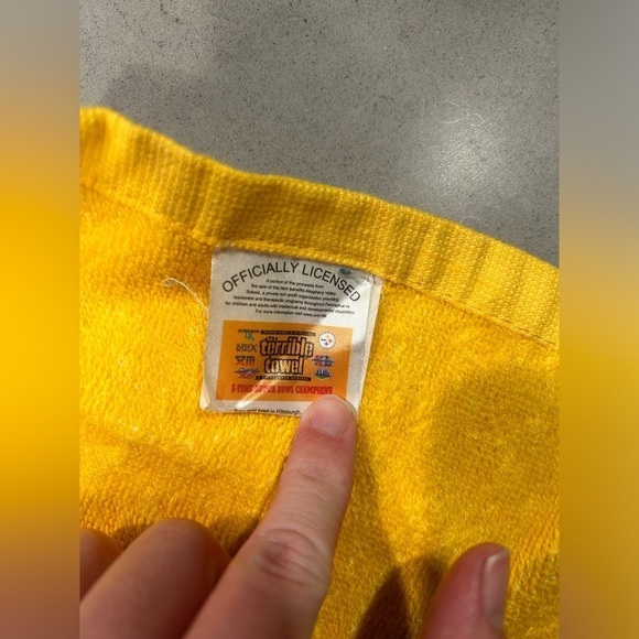 Pittsburgh Steelers Terrible Towel Super Bowl Champions Football NFL Yellow - Picture 3 of 6